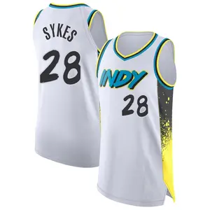 Indiana Pacers Authentic White Keifer Sykes 2024/25 City Edition Jersey - Men's