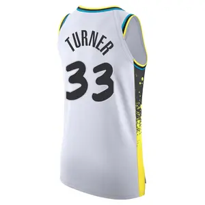 Indiana Pacers Authentic White Myles Turner 2024/25 City Edition Jersey - Men's