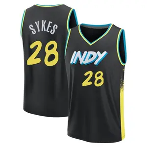 Indiana Pacers Fast Break Black Keifer Sykes 2023/24 City Edition Jersey - Men's