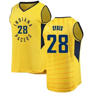 Indiana Pacers Fast Break Gold Keifer Sykes Jersey - Statement Edition - Men's