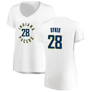 Indiana Pacers Fast Break White Keifer Sykes Jersey - Association Edition - Women's