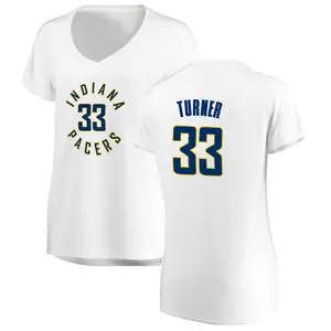 Indiana Pacers Fast Break White Myles Turner Jersey - Association Edition - Women's