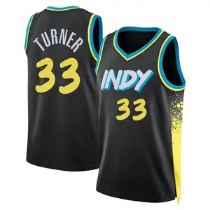 Indiana Pacers Swingman Black Myles Turner 2023/24 City Edition Jersey - Men's