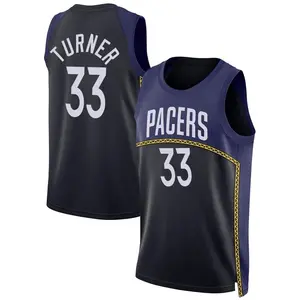 Indiana Pacers Swingman Blue Myles Turner 2022/23 City Edition Jersey - Men's