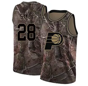 Indiana Pacers Swingman Camo Keifer Sykes Realtree Collection Jersey - Men's