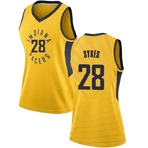 Indiana Pacers Swingman Gold Keifer Sykes Jersey - Statement Edition - Women's