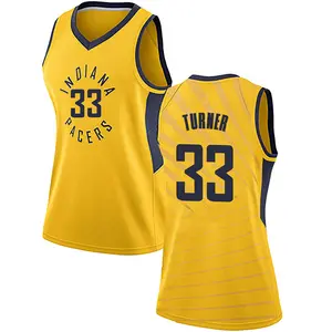 Indiana Pacers Swingman Gold Myles Turner Jersey - Statement Edition - Women's