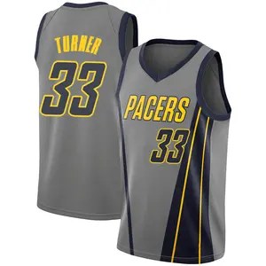 Indiana Pacers Swingman Gray Myles Turner 2018/19 Jersey - City Edition - Men's