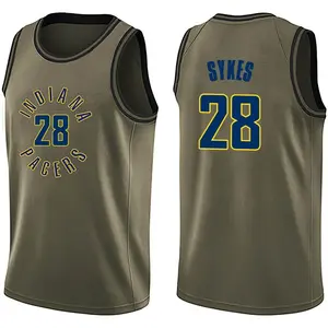 Indiana Pacers Swingman Green Keifer Sykes Salute to Service Jersey - Men's