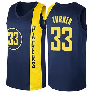 Indiana Pacers Swingman Navy Blue Myles Turner Jersey - City Edition - Men's