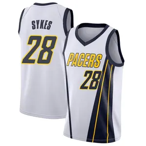 Indiana Pacers Swingman White Keifer Sykes 2018/19 Jersey - Earned Edition - Youth