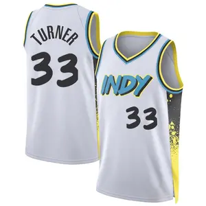 Indiana Pacers Swingman White Myles Turner 2024/25 City Edition Jersey - Men's