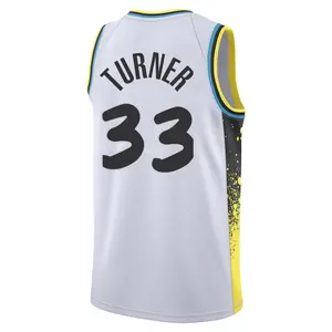 Indiana Pacers Swingman White Myles Turner 2024/25 City Edition Jersey - Men's