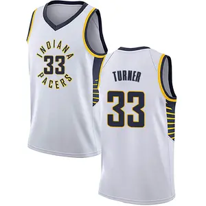 Indiana Pacers Swingman White Myles Turner Jersey - Association Edition - Men's